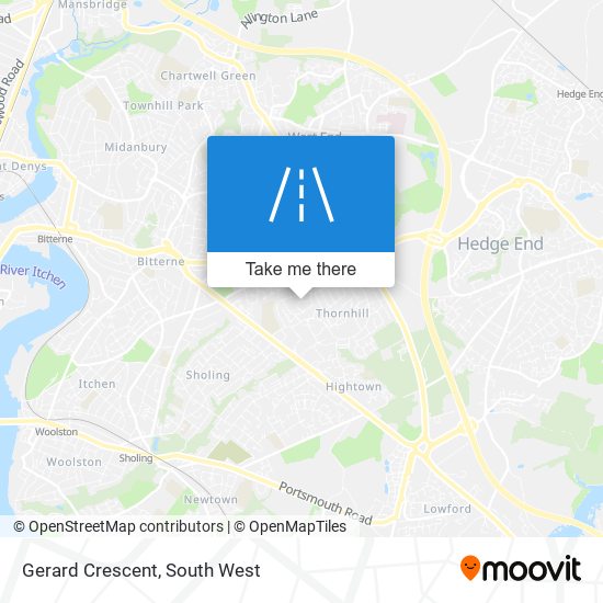 Gerard Crescent map