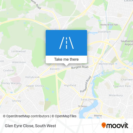 Glen Eyre Close map