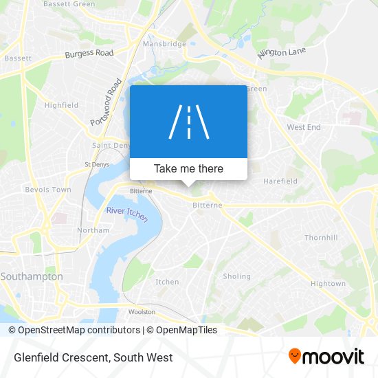 Glenfield Crescent map