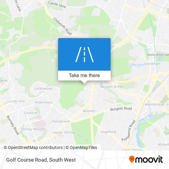 Golf Course Road map