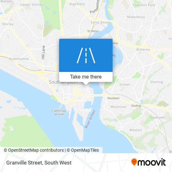 Granville Street map