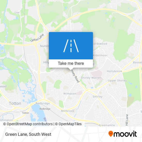 Green Lane map