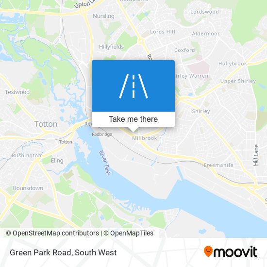 Green Park Road map
