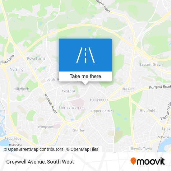 Greywell Avenue map