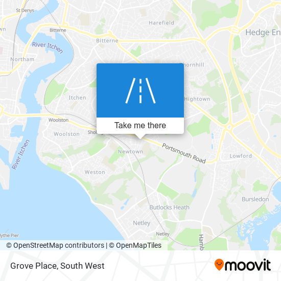 Grove Place map