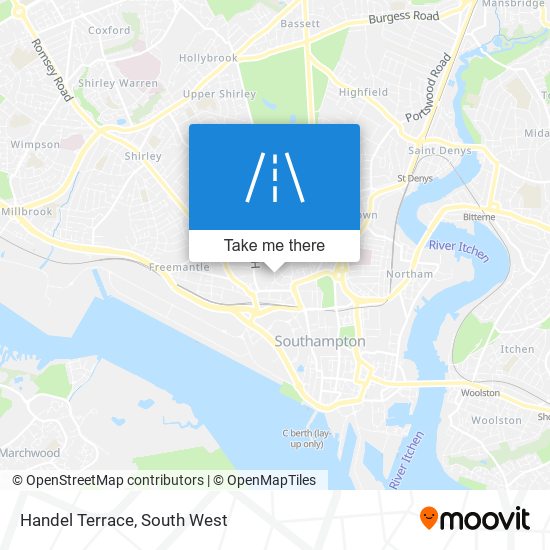 Handel Terrace map