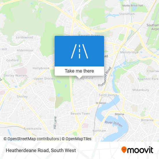 Heatherdeane Road map