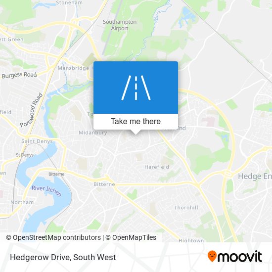 Hedgerow Drive map