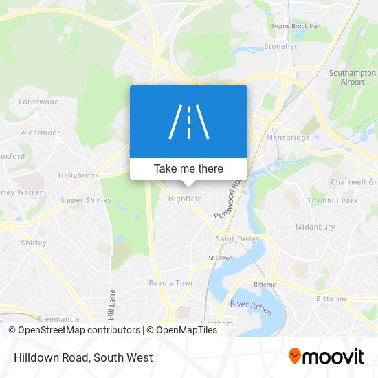 Hilldown Road map