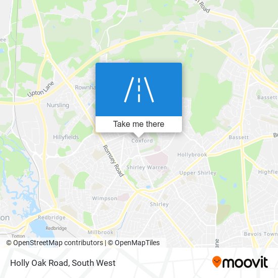 Holly Oak Road map