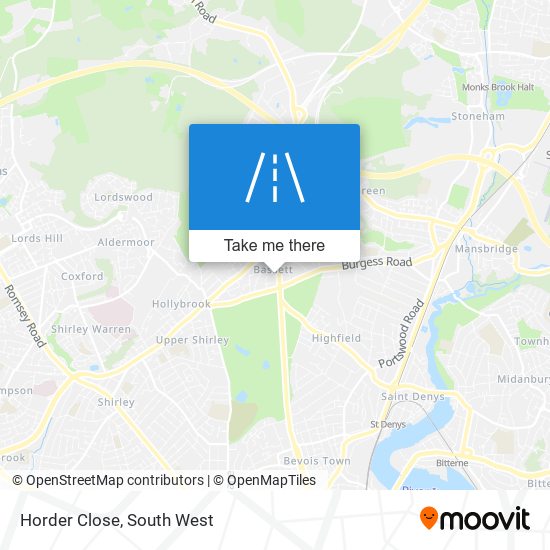 Horder Close map