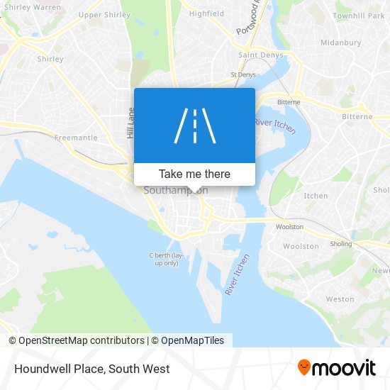 Houndwell Place map