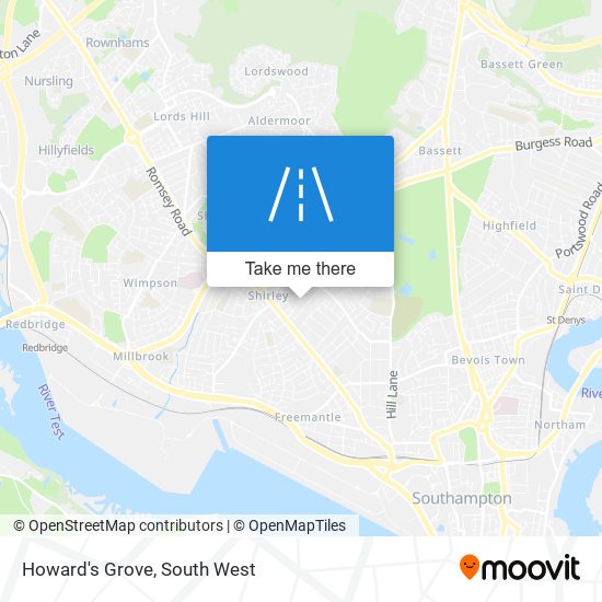 Howard's Grove map