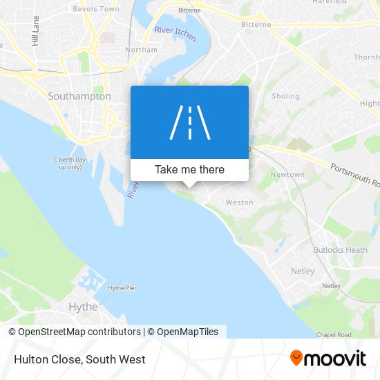Hulton Close map