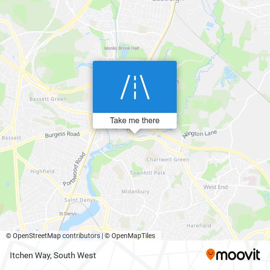 Itchen Way map