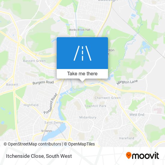 Itchenside Close map