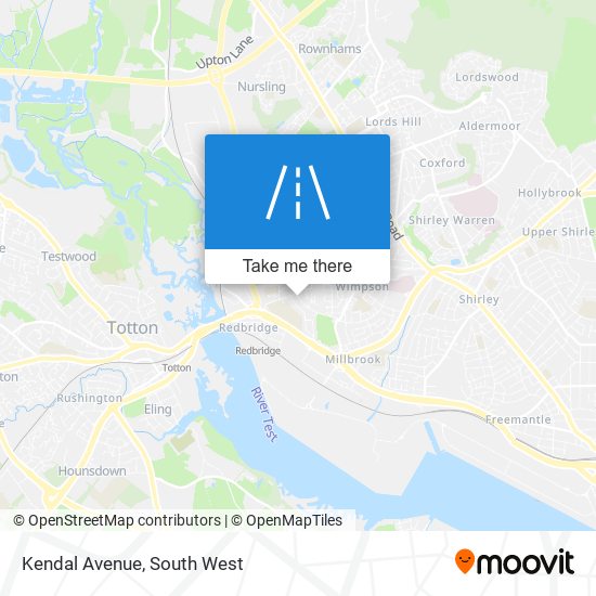 Kendal Avenue map