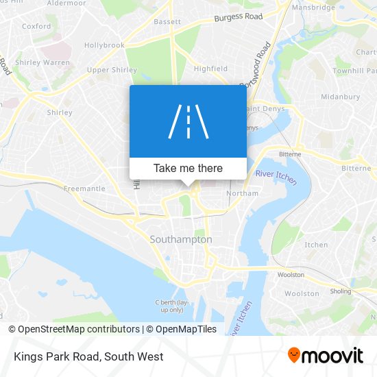 Kings Park Road map