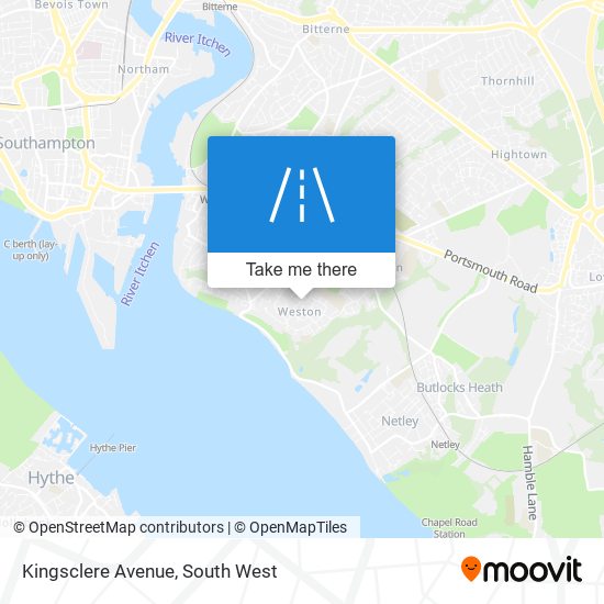 Kingsclere Avenue map