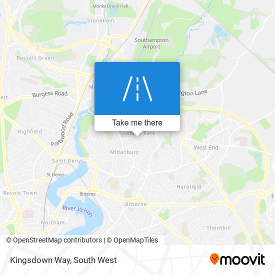 Kingsdown Way map