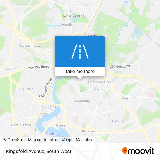 Kingsfold Avenue map