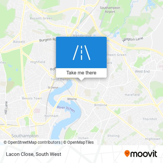 Lacon Close map