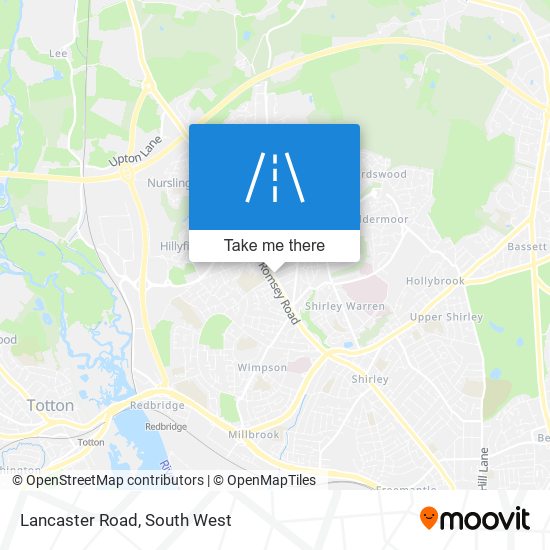 Lancaster Road map
