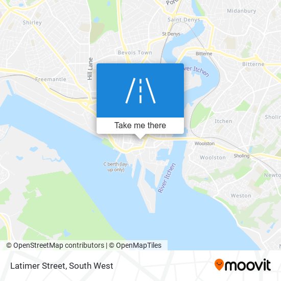 Latimer Street map