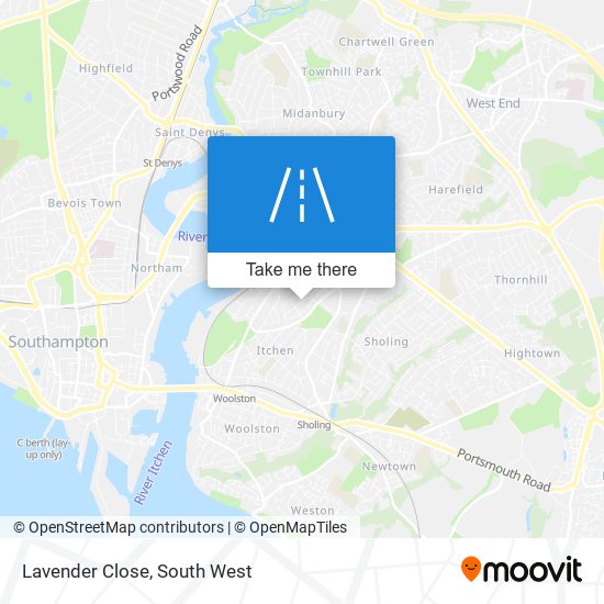 Lavender Close map