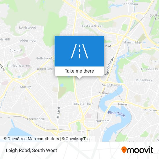 Leigh Road map