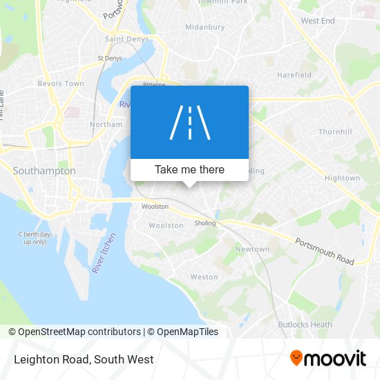 Leighton Road map