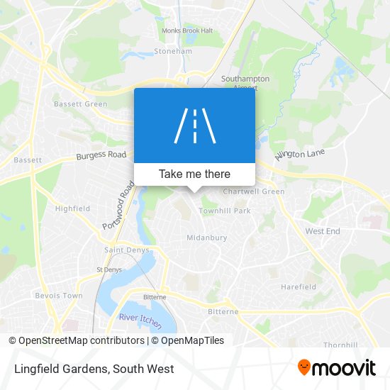 Lingfield Gardens map