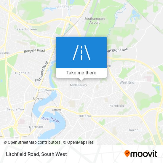 Litchfield Road map