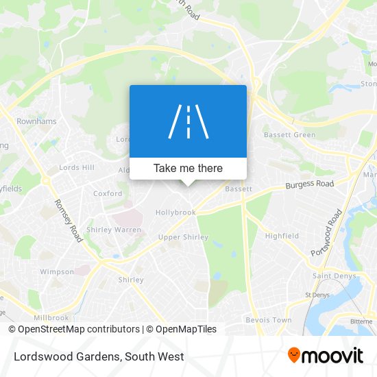 Lordswood Gardens map