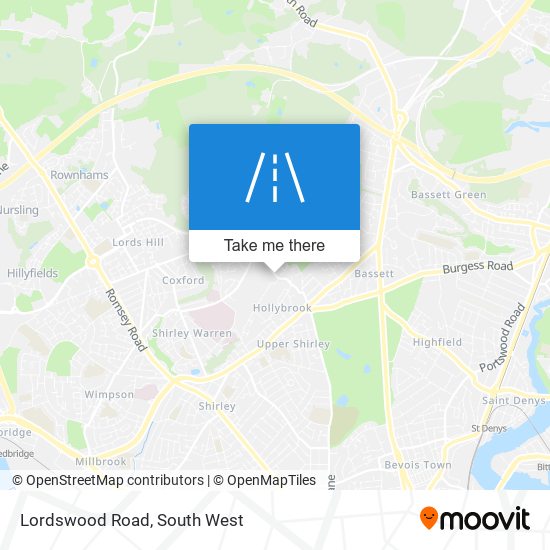 Lordswood Road map