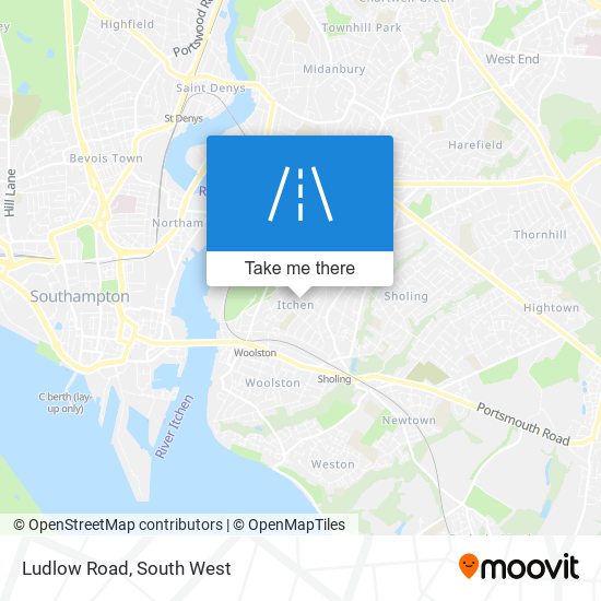 Ludlow Road map