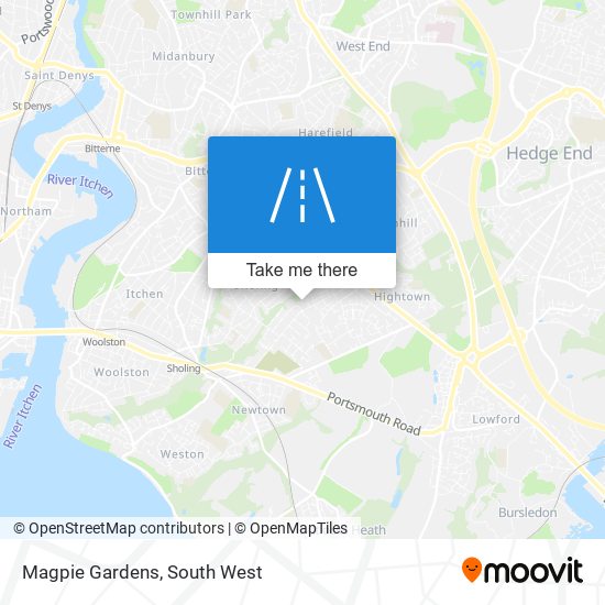 Magpie Gardens map