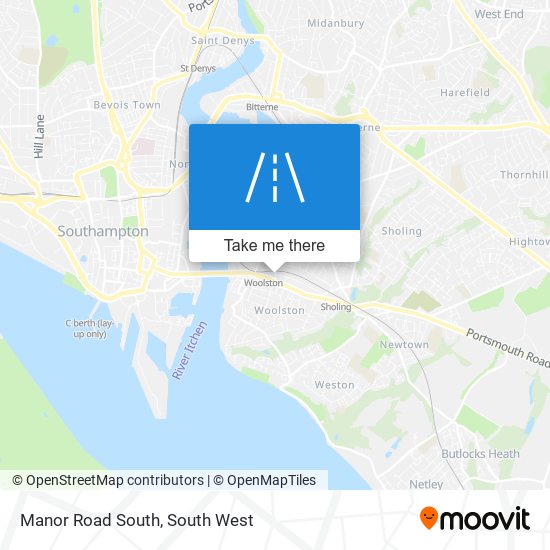 Manor Road South map