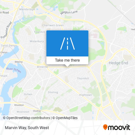 Marvin Way map
