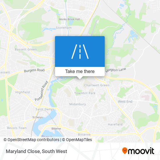 Maryland Close map