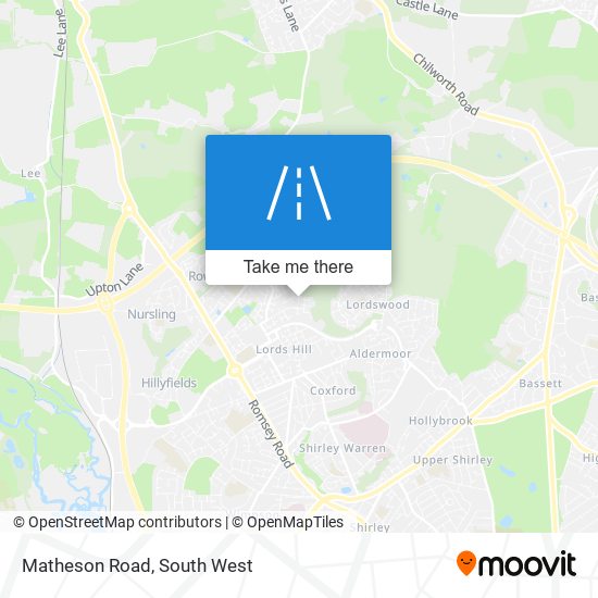 Matheson Road map