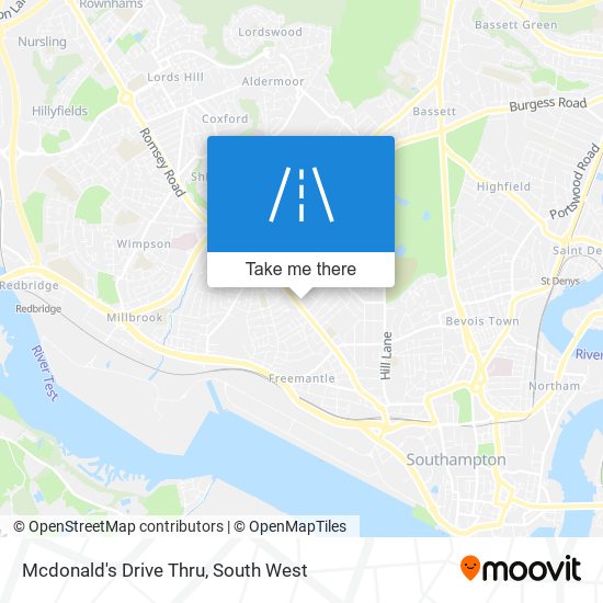 Mcdonald's Drive Thru map