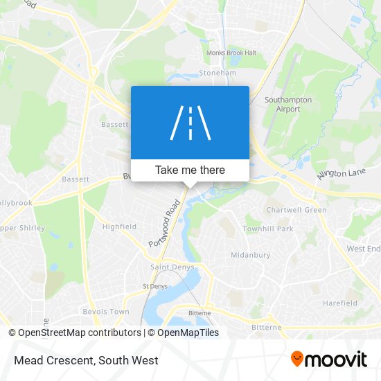 Mead Crescent map
