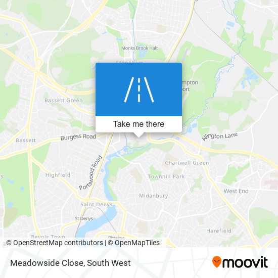 Meadowside Close map