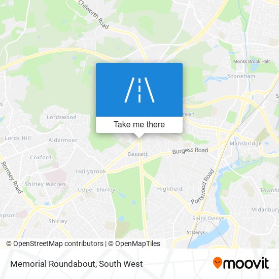 Memorial Roundabout map