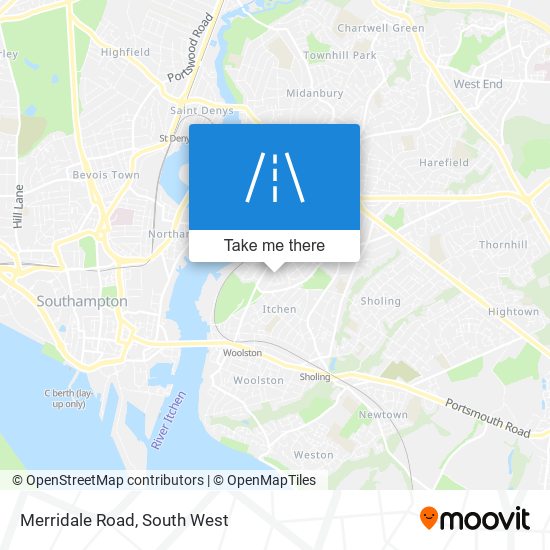 Merridale Road map