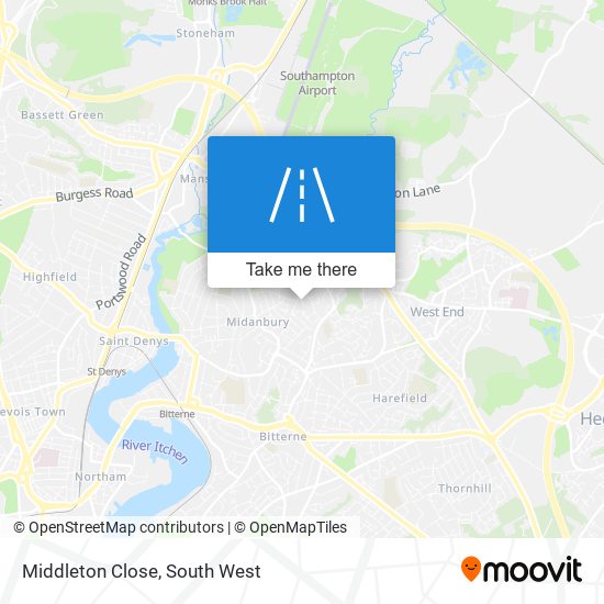 Middleton Close map