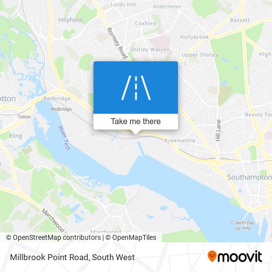 Millbrook Point Road map