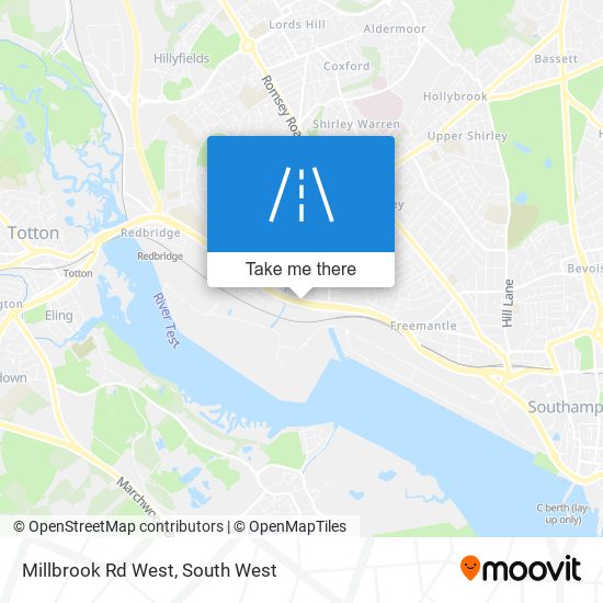 Millbrook Rd West map