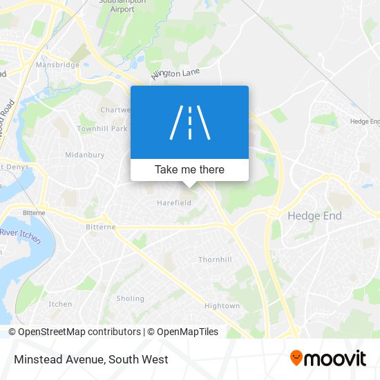 Minstead Avenue map